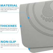 TPE antislip springtouwmat, verdikte schokabsorberende fitnessmat voor thuisgebruik, draagbaar