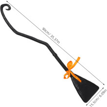 Scopa da strega per Halloween, accessorio per costume da strega per bambini e bambine, manico di scopa