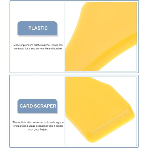 10 pezzi di gratta e vinci in plastica gialla, gratta e vinci da appendere. 1