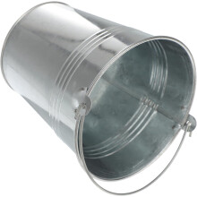 Cubitera pequeña de acero inoxidable, ligera y portátil, color plata, de 0,4 l, ideal para fiestas en casa.