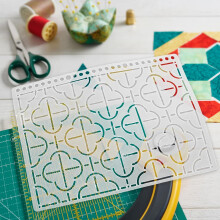 Quilt-Schablone 25 x 18 cm – DIY-Nähvorlage für Patchwork und Quilten