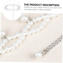 Pearl Waist Chain for Elastic Dress Chain for Ladies Waist for Evening Dresses and Special Occasions