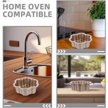 2 stk. kakeformer formet som plommeblomst, med nonstick-belegg og avtakbar bunn