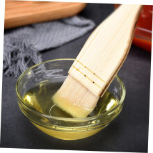 3-teiliges Set Wollpinsel, Ölpinsel mit Holzgriff, leicht, einfach zu verstauen, ideal zum Kochen und Grillen