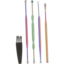Kit de eliminación de cerumen de 4 piezas para adultos. Herramienta de limpieza para uso doméstico. Incluye: