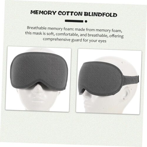 Sleeping Mask for Men Women Memory Foam Blindfold Light Blocking Mask Adjustable 1