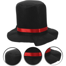 Snowman Hat Cosplay Cap and Nose Reusable Hat Christmas Party Favor Snowman Costume Accessory