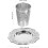 Påskvinkoppset Silverpläterad Kiddushkopp med fat Zinklegering Material Elegant 2