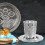 Påskvinkoppset Silverpläterad Kiddushkopp med fat Zinklegering Material Elegant 6