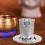 Påskvinkoppset Silverpläterad Kiddushkopp med fat Zinklegering Material Elegant 7