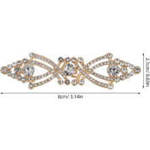 2 pezzi Fibbia a mantello decorata, clip di chiusura in metallo per maglione, fermaglio vintage con strass
