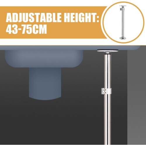 Undermount Sink Brackets with Retractable Legs Adjustable Height Stainless Steel 2