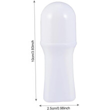 15pcs garrafas plásticas desodorantes garrafas vazias Rollerball recarregável para óleos essenciais
