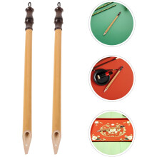 2 stuks bamboe kroonpennen voor kalligrafie, vintage handgemaakte bamboe tekenpennen met ophanglus.