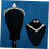 Set di gioielli da donna composto da tiara di perle, collana e orecchini in lega e strass. 1