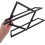 Black Iron Wine Bottle Rack Wall Mounted Wine Rack Space-Saving Organizer 4