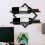 Black Iron Wine Bottle Rack Wall Mounted Wine Rack Space-Saving Organizer 7