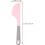 Silikon-Backspatel/Butterstreicher mit ergonomischem Griff, runder Form, rosa Farbe 2