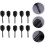 10pcs Black Threaded Plastic Darts Shafts with Integrated Flights Anti-Fall Design 3