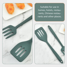 Multifunktionales Silikon-Gabel- und sicheres Bratpfannen-Set (2-teilig) zum Kochen