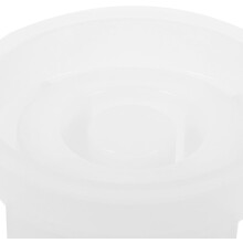 2pcs grandes moldes redondos de vela de silicone para portavelas de resina epóxi e gesso DIY