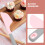 Silikon-Backspatel/Butterstreicher mit ergonomischem Griff, runder Form, rosa Farbe 6