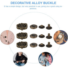 10er-Set DIY-Druckknöpfe für Kleiderreparaturen, Knöpfe aus Metalllegierung für Taschen, Druckknopf-Set für Bastelprojekte