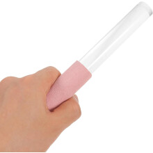 Maillet pour bol chantant, tige de 12,7 cm en acrylique et cuir de vachette, manche ergonomique et facile à prendre en main.