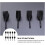 10pcs Black Threaded Plastic Darts Shafts with Integrated Flights Anti-Fall Design 6