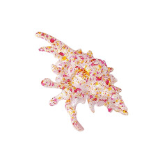 Trendy Acrylic Hair Clip Strong Grip Thick Hair-pink yellow