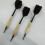 10pcs Black Threaded Plastic Darts Shafts with Integrated Flights Anti-Fall Design 8