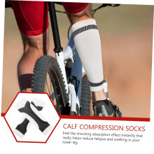 Mangas de compressão de bezerro Design respirável 2pcs para homens e mulheres Braces de apoio de bezerro esportivo elástico