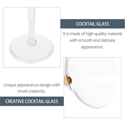 Delicate Brandy Glass Decorative Cocktail Glass Practical Storing Beverage Elegant Design 2