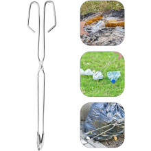 Ferramenta de agarrador de lixo de aço inoxidável 45cm Metal Garbage Picker Clamp Multipurpose Waste up Tool