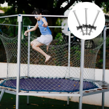 10 juegos de tornillos de fijación para trampolín, fabricados en acero resistente, de fácil y rápida instalación.