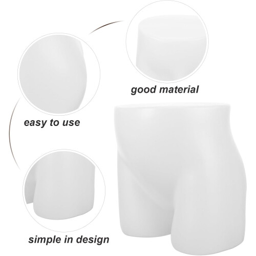 Underpants Showcase Mannequin Desktop Hip Model White Smooth Surface PE Material