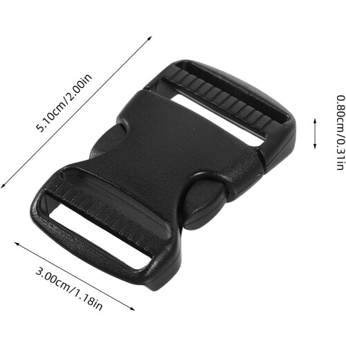10 Sets Adjustable Small Release Collar Buckles Webbing Strap Slide Buckle Replacements 1