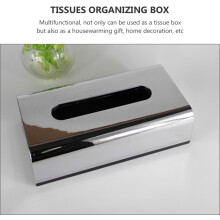 Taschentuchbox, silberfarben, galvanisiert, modern, stilvoll, minimalistisch, dekorativ