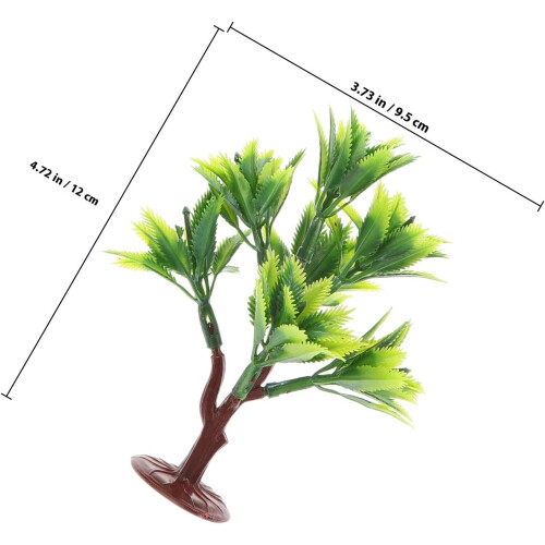 10pcs Miniature Model Trees for DIY and Office Decoration Plastic Sand Table Tree Ornaments 1