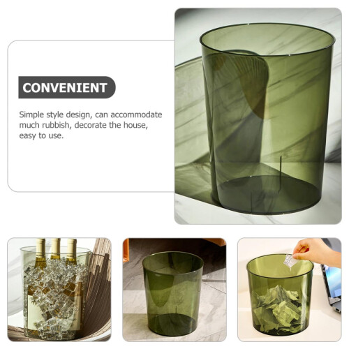 Garbage Can Decorative Trash Can Large Capacity Pet Space-Saving Easy to Clean Simple 2