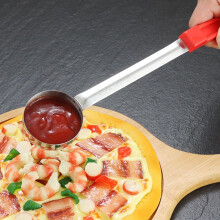 2 kpl pizzakastiketta tarjoilulusikka annoskauha ruostumattomasta teräksestä tasapohjainen lusikka