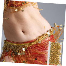 1 stuk dames buikdans tailleketting met belletjes, lichtgewicht bodypiercing voor podiumoptredens, dansfeesten en festivals, chique tailleaccessoire