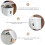 Wall Mount Trash Can Hanging Trash Can with Lid Wall Mounted Design Plastic Fixes Garbage Bag 3