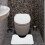 Universeller WC-Deckelbezug, Plüsch-Bodenmatte, Badezimmermatte aus Polyester, einfach 2