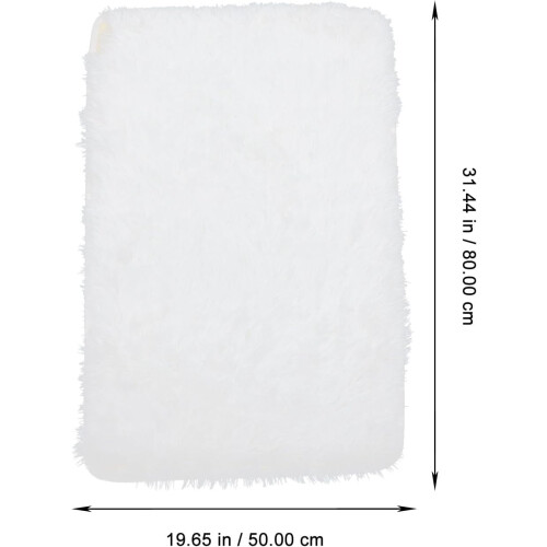 Universeller WC-Deckelbezug, Plüsch-Bodenmatte, Badezimmermatte aus Polyester, einfach 2