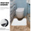 Universeller WC-Deckelbezug, Plüsch-Bodenmatte, Badezimmermatte aus Polyester, einfach 4