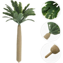 10 pezzi di palme in miniatura in plastica, modello di cocco simulato