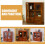 Vintage Multi-Layer Drawer Storage Cabinet with Antique Finish Easy Access and Ample Storage Space 6