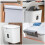 Wall Mount Trash Can Hanging Trash Can with Lid Wall Mounted Design Plastic Fixes Garbage Bag 5