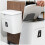 Wall Mount Trash Can Hanging Trash Can with Lid Wall Mounted Design Plastic Fixes Garbage Bag 6